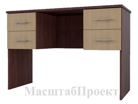Стол прямой-2ш-2ш 1500х600х750
