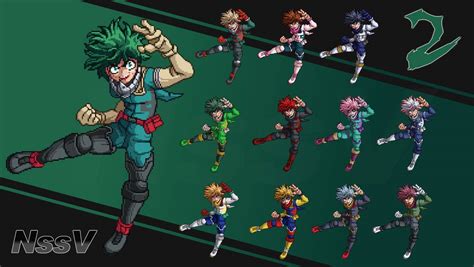 Ssf2 Deku Pixel Art Roster By Namelessvega On Deviantart