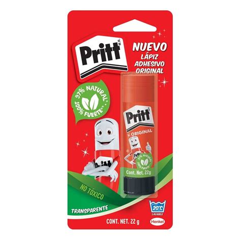 Lápiz adhesivo Pritt original transparente 22 g Walmart