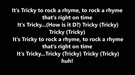 Its Tricky By Run DMC LYRICS YouTube