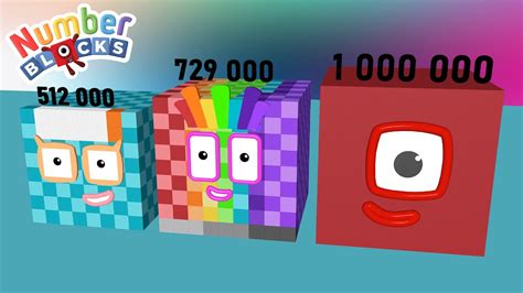 Numberblocks Cube Club 1 To 1 000 000 Biggest Numberblocks Club Ever