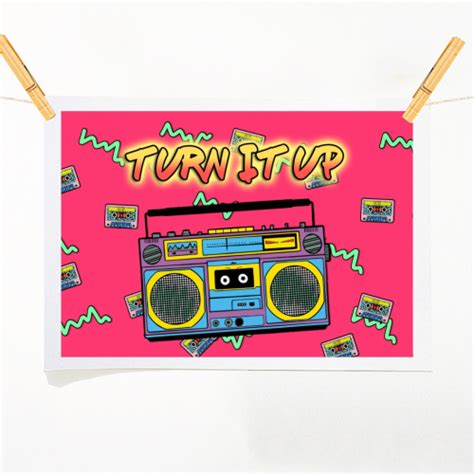 Buy 80s Boom Box A1 A2 A3 Or A4 Art Prints On Art Wow Designed By