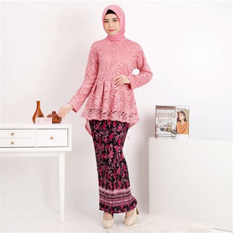 Jual Atasan Kebaya Modern Kebaya Kondangan Kebaya Brukat Pesta