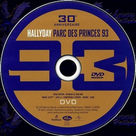 Johnny Hallyday Le Web Les DVD De Johnny Hallyday Parc Des Princes 1993