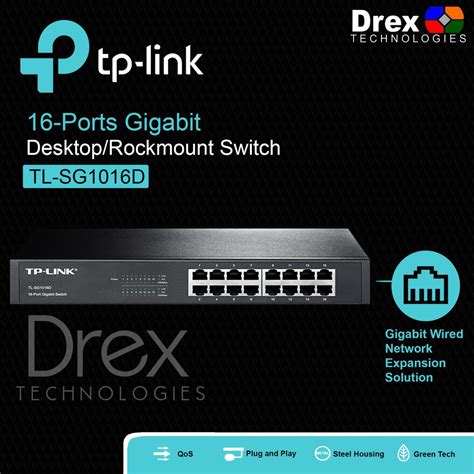 Tp Link Tl Sg D Port Gigabit Mbps Rackmount