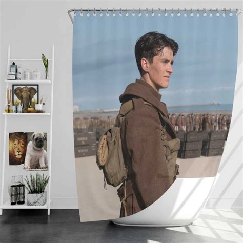 Dunkirk Movie Fionn Whitehead Bath Shower Curtain