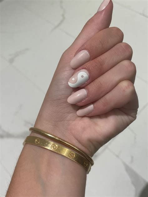Nail Inspiration Ying Yang Nails Acrylic Nails Nude Yin Yang Nails