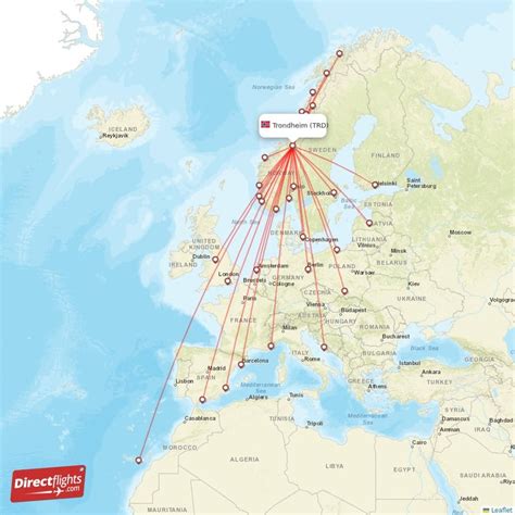 Direct Flights To Trondheim Trd Norway Directflights