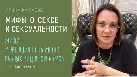 Ирина Камаева Мифы о сексе и сексуальности Миф 2 У женщин есть много разных видов оргазмов