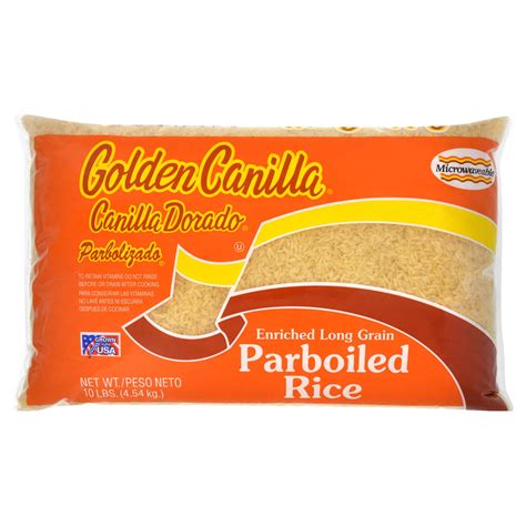 Golden Canilla Microwaveable Enriched Long Grain Parboiled Rice 10