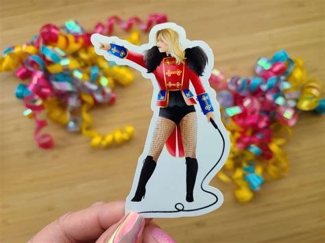 Britney Spears Circus Ringleader Sticker Etsy