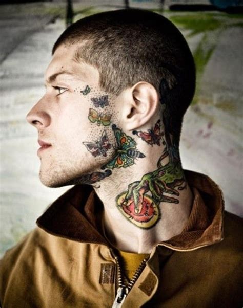 43 Face Tattoos That Are Surprisingly Awesome Neck Tattoo For Guys