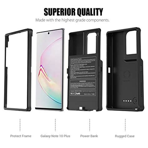 Zerolemon Galaxy Note 10 Plus Battery Case 10000mah Fast Charging And Qi