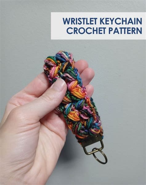 Keychain Crochet Pattern Wristlet Keychain Pattern Etsy