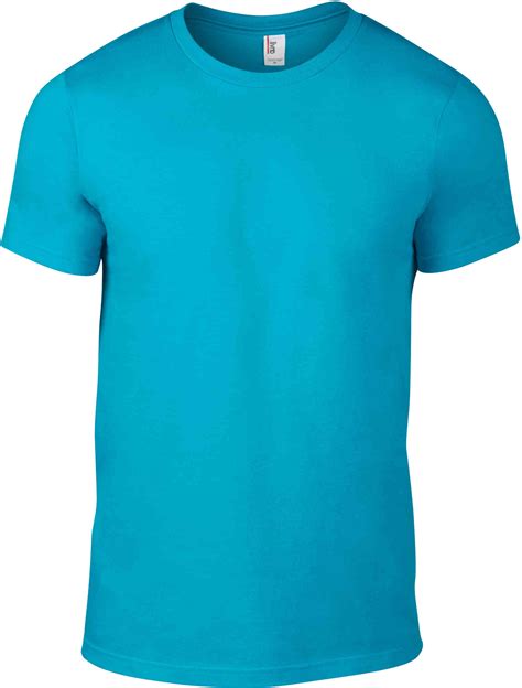 Tee Shirt Personnalisé Adult Fashion Tee Anvil Caribbeanblue