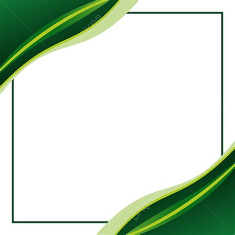 Green Corner Vector Image Green Square Corner Design Curved Corner