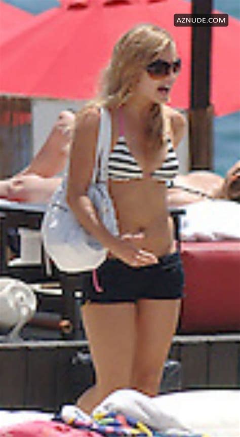 Tina Obrien Black White Bikini On Holiday AZNude