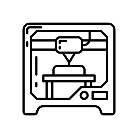 3d Printing Icon In Vector Illustration 24244828 Vector Art At Vecteezy