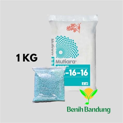 Jual Pupuk NPK Mutiara 16 16 16 Kemasan Repack 1 Kg Shopee Indonesia