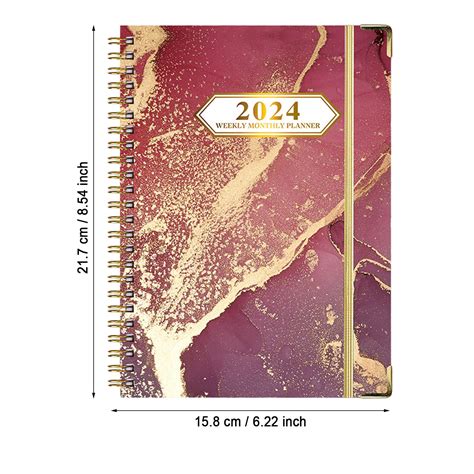 Drawing Paper Journal Planner 2024 English Agenda A5 Planning Notebook