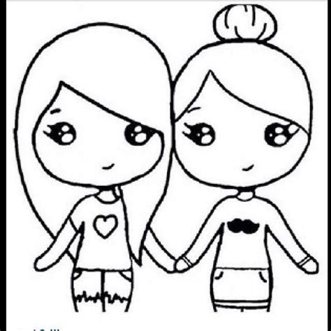 Heart Bff Cute Drawings Easy - Jules And Val