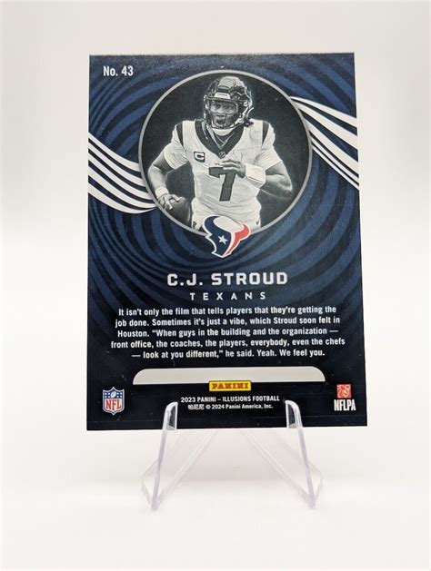 C J Stroud Panini Illusions Trophy Collection Orange Rc