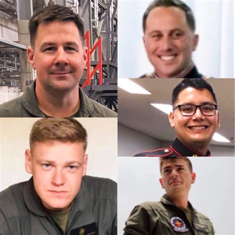 Marine Corps Identifies 5 Marines Killed In Kc 130j Crash With Hornet Last Week Usni News