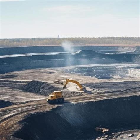 Vista aérea panorámica de la industria de la minería a cielo abierto de