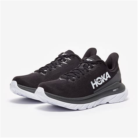 Hoka Womens Mach 4 Black Dark Shadow Womens Shoes Prodirect