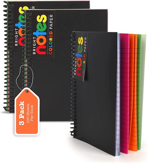 Spiral Notebook 5x7 Inch Notebooks Wirebound College