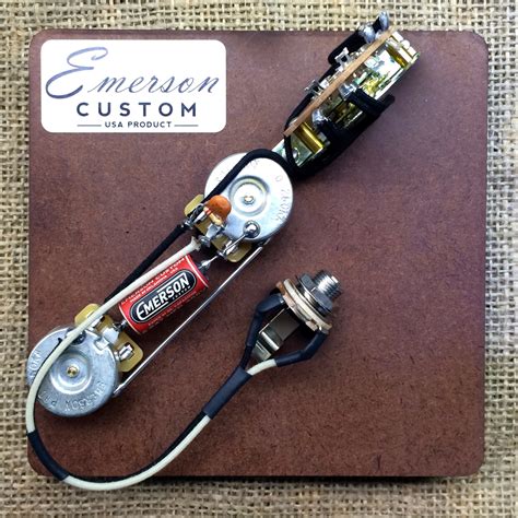 Guitarslinger Products Emerson Custom Prewired Kit T3 Reverse Control Layout 500k To Fit Tele