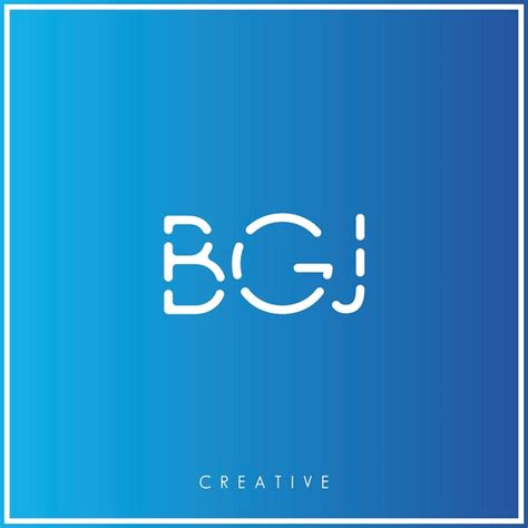 Bgj Creative Vector Latter Diseño Del Logotipo Minimal Latter Logo Premium Ilustración Vectorial