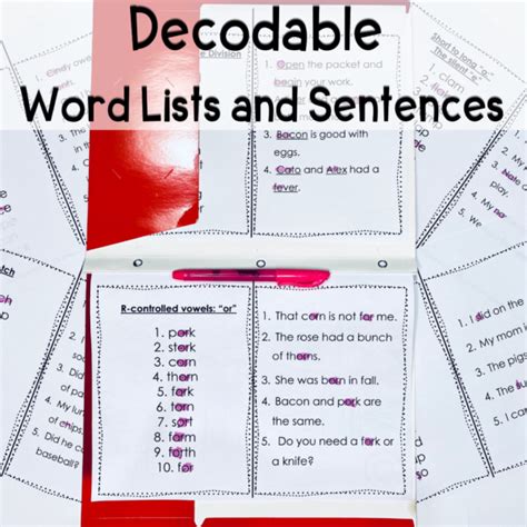 Orton Gillingham Decodable Sentences And Word Lists Campbell Creates