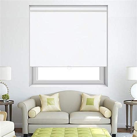 Persilux Sheer Shades Cordless Window Blinds 100 Blackout Roller Shades Uv Protection Window