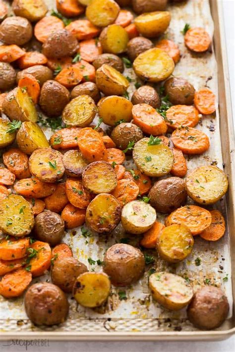 oven roasted potatoes  carrots  blanca jang blog