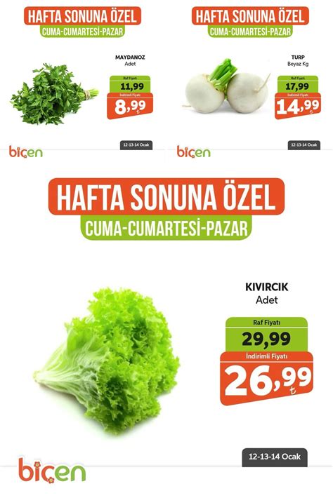 Bi En Market Ocak Akt El Katalo U Hafta Sonu Ndirim Bro R