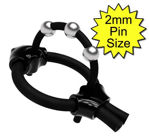 Bipolar Estim Penis Play Conductive Rubber Glans Cock Loop Ring Black