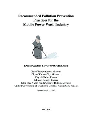 Fillable Online Recommended Pollution Prevention Fax Email Print