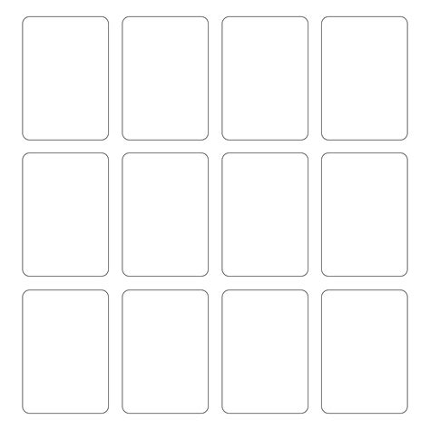 Blank Playing Card Template For Word - 10 Free PDF Printables | Printablee