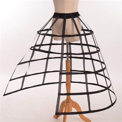 Petticoat Hoop Cage Skirt Bustle Pannier Crinoline 5 Hoop Wish Cage