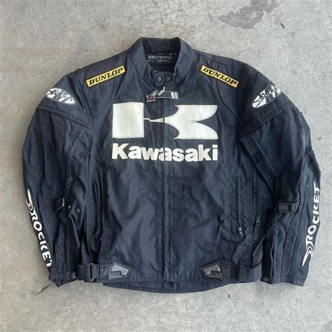 Old Kawasaki Racing Jacket Opium Jacket Depop