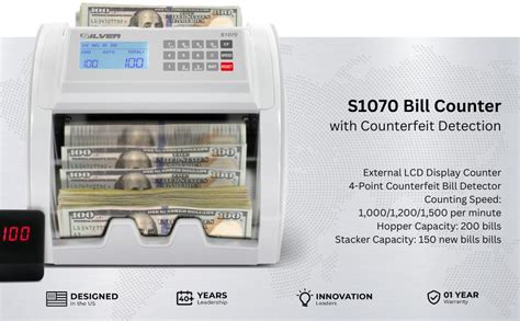 Amazon Silver By Accubanker Money Counter Machine Uv Mg Ir Dd Dbl