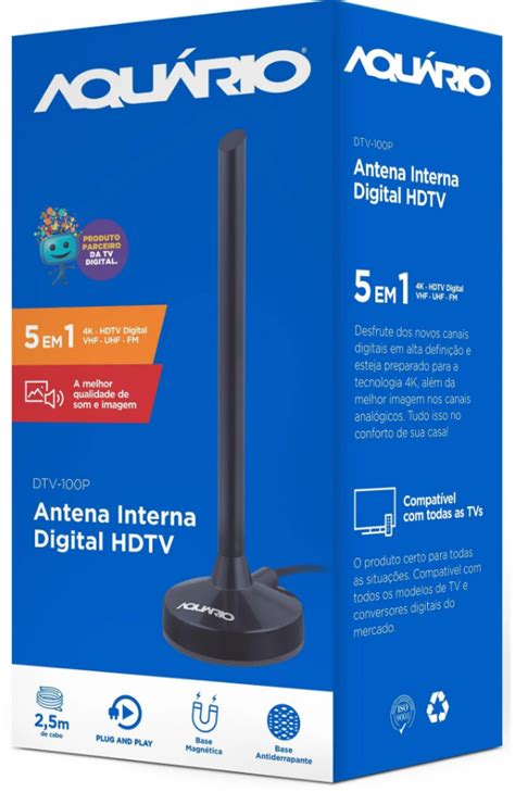 Antena Digital Interna Hdtv Dtv P Aqu Rio Intersupri