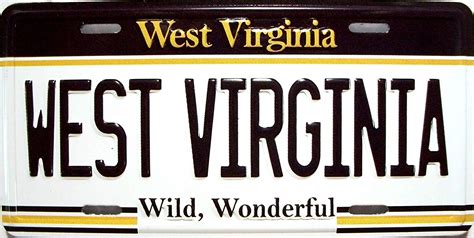 West Virginia State License Plate Novelty Fridge Magnet