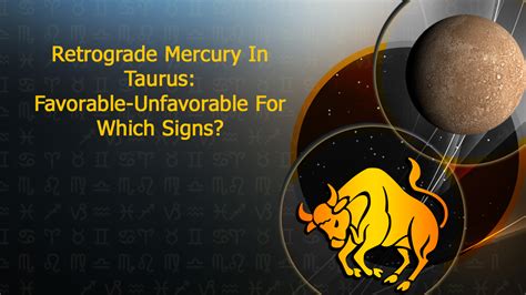 Mercury Retrograde In Taurus Date Timing Zodiac Wise Prediction