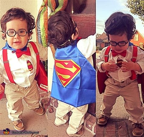 Clark Kent From Superman Baby Costume No Sew Diy Costumes