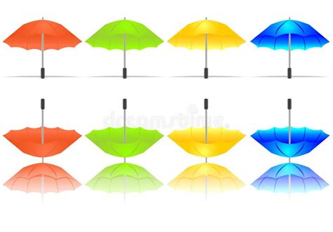 Colorful Umbrellas Stock Illustration Illustration Of Digital 47061284