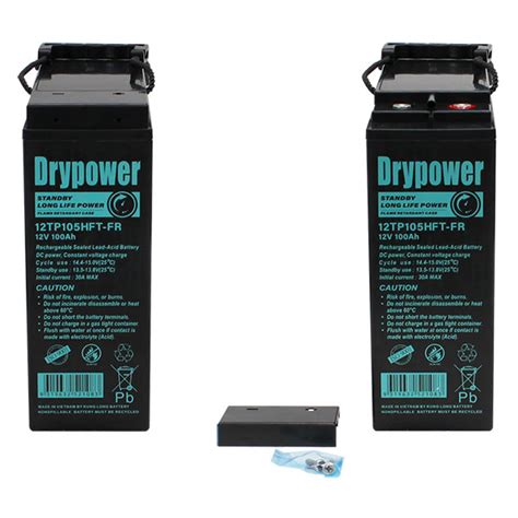 Drypower 12tp105hft Fr 12v 100ah Long Life Standby Front Terminal Agm Battery