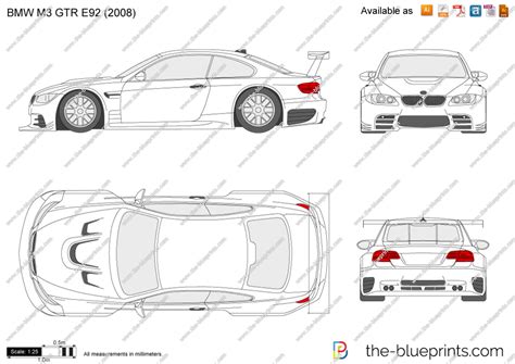 The Vector Drawing Bmw M3 Gtr E92