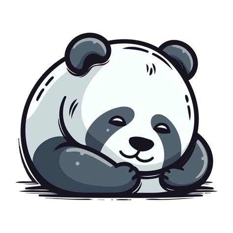 Panda Bear Vector Illustration Isolated On White Background 33838647